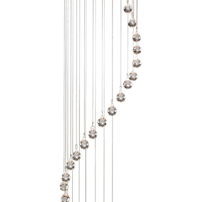 Searchlight Hanglamp Hallway met kristalbezetting, 180 cm