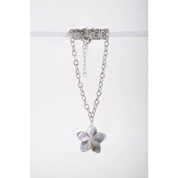 Ketting met bloem hanger vrouw 24 Colours