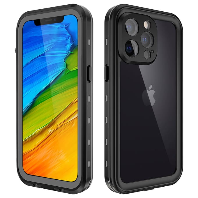 Redpepper Dot Plus Waterproof Backcover geschikt voor Apple iPhone 13 Pro - Zwart