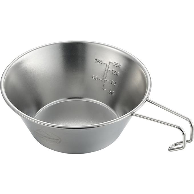 RVS Camping Sierra Cup Lichtgewicht Compacte Campingpot Wandelen Koffiemok Kom Cup 310ml bowl gray
