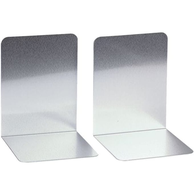 Aluminium boekensteunen set van 2, 100 x 100 x 130 mm