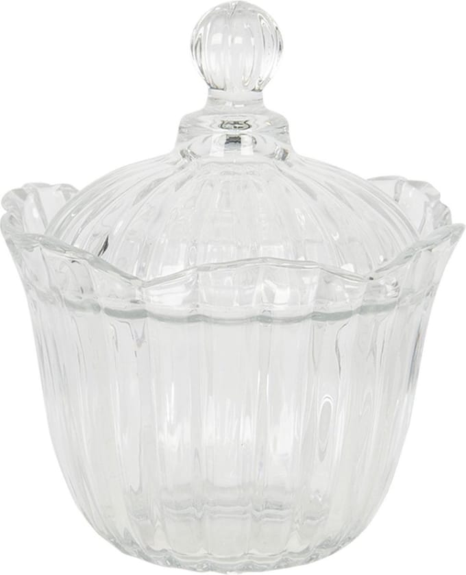 Clayre & Eef Glazen potje Ø 15x18 cm Glas