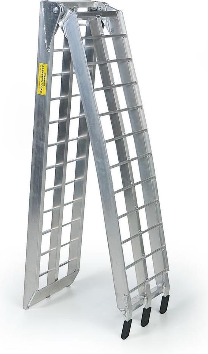 HBM Aluminium Oprijplaat Model 2 340 kg Inklapbaar 225 cm x 31 cm