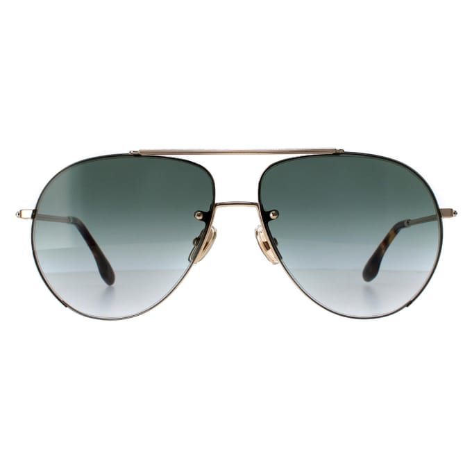 Victoria Beckham VB213S 700 goud groen gradiÃ«nt zonnebril