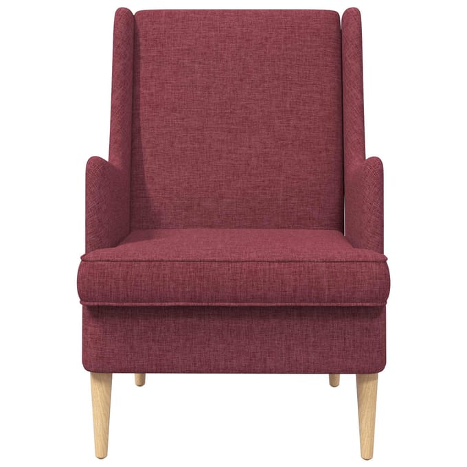 vidaXL - Fauteuil - Wijnrood - Stof
