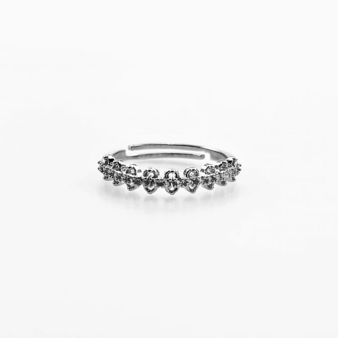 Lace Dream Ring - Dottilove - Zirkonia - Plated - One Size Dames Ring
