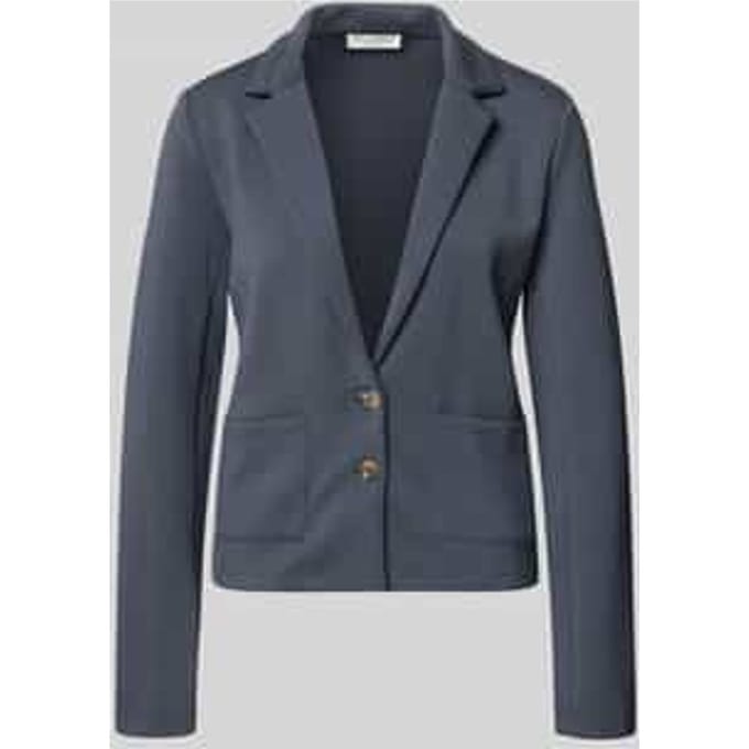 Sweatblazer met zakken en revers