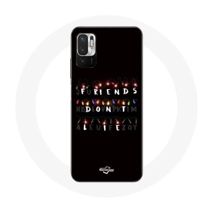 Coque pour Xiaomi Redmi Note 10T 5G Stranger Things Affiche Friends Don't Lie Joyeux noël