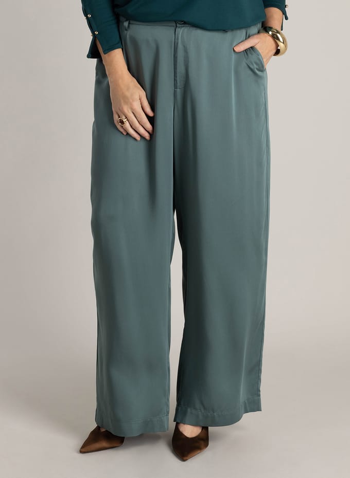 YEST CURVE Hasina Bottoms - Dark Mint - maat X-0(44)