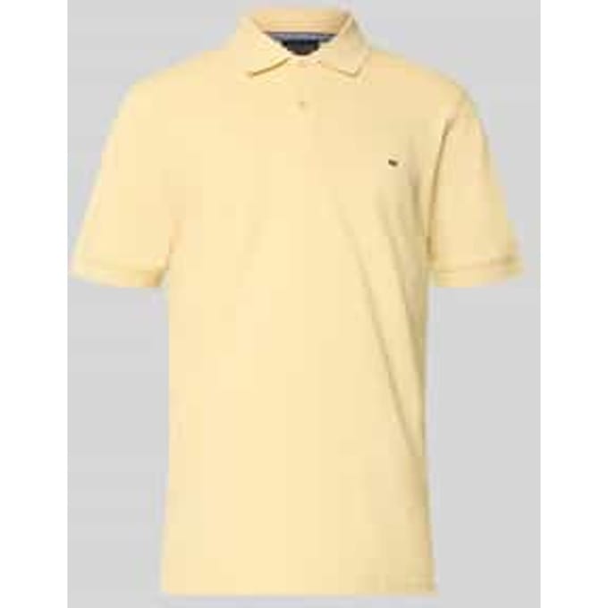 regular fit poloshirt met stitching