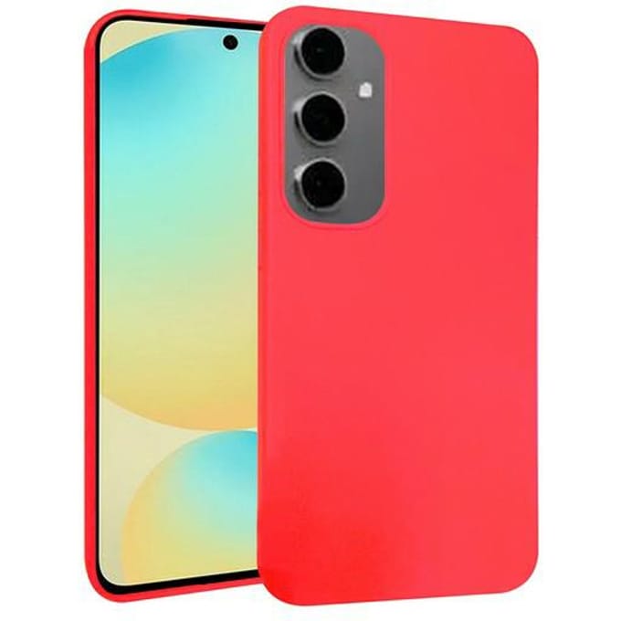 Beline Candy Serie - Samsung S24 FE Hoesje - Rood - Antislip - Elegant