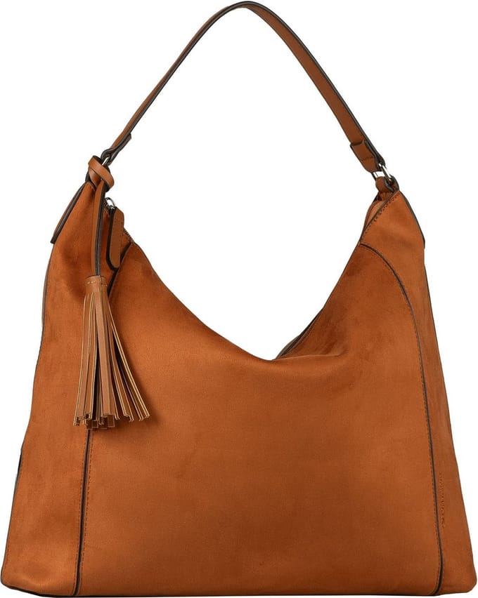 TOM TAILOR Schoudertas Pira Hobo Bag Cognac Terracotta