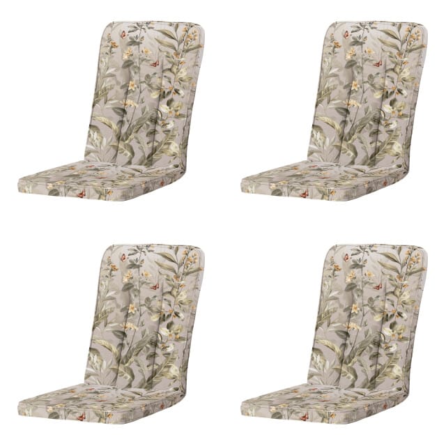 Madison tuintstoelkussen hoge rug elisa - 100x48x6cm set van 4