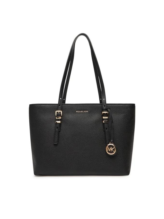 Michael Kors Medium Shopper Dames - Schoudertas - Leer - Quinn - Zwart