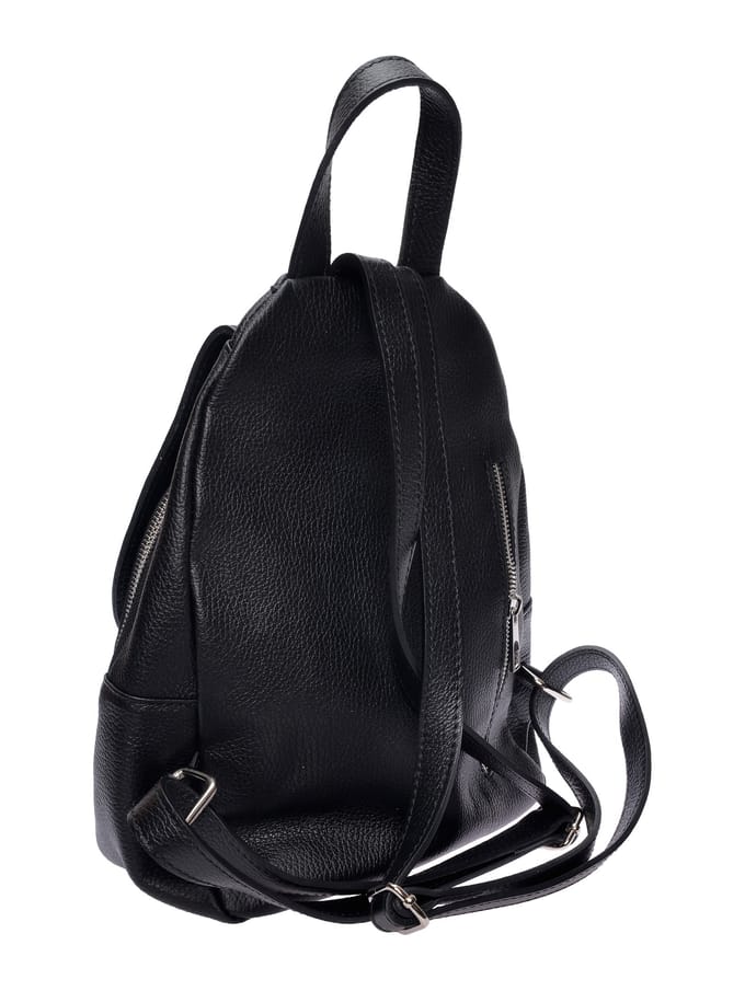 Roberta M Zwart Rundleer Tas