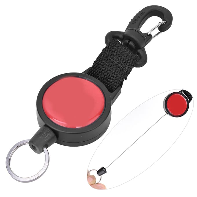 1 pcs Acier Inoxydable Plongée Crochet Suspendu Extensible Boucle à Dégagement Rapide Accessoire de Plongée Nylon red