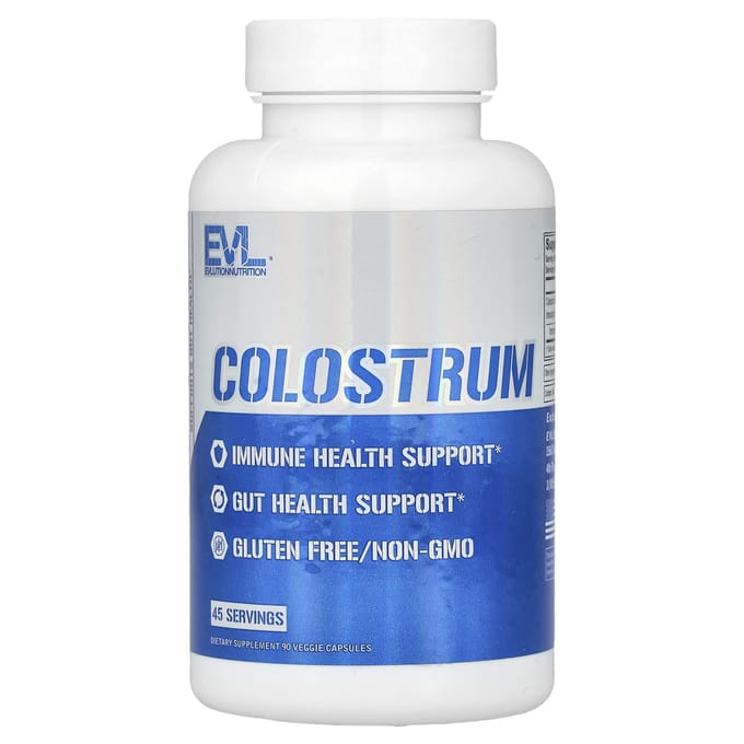 EVLution Nutrition, Colostrum, 1,000 mg, 90 Veggie Capsules (500 mg per capsule)