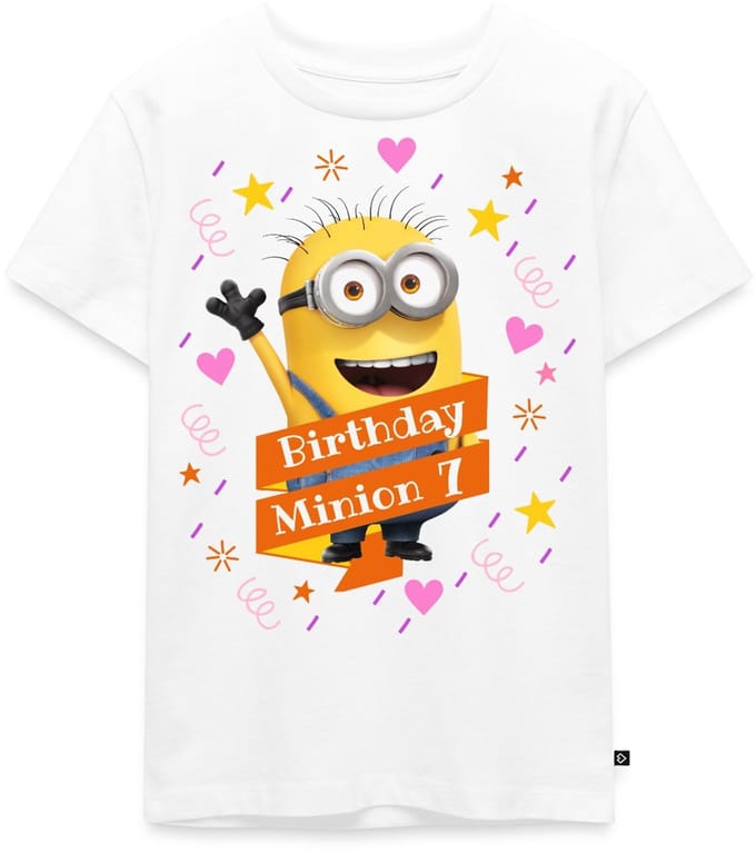 Minions Birthday Minion 7 Premium T Shirt Kinderen