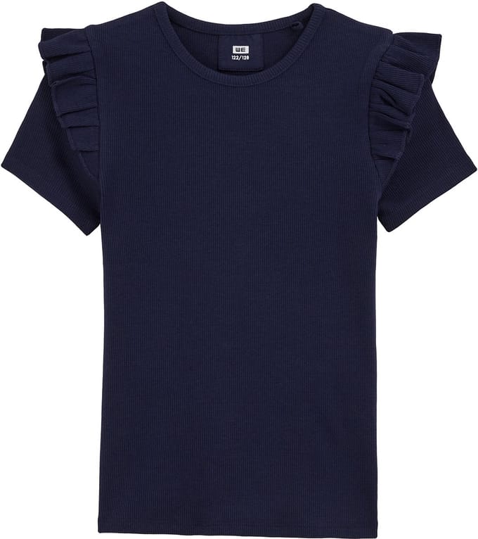 WE Fashion Meisjes T-shirt met ruches