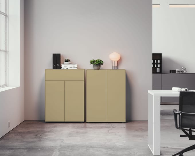 Piure Nex Pur Box dubbeldeurs + 2 legplanken - silk P23