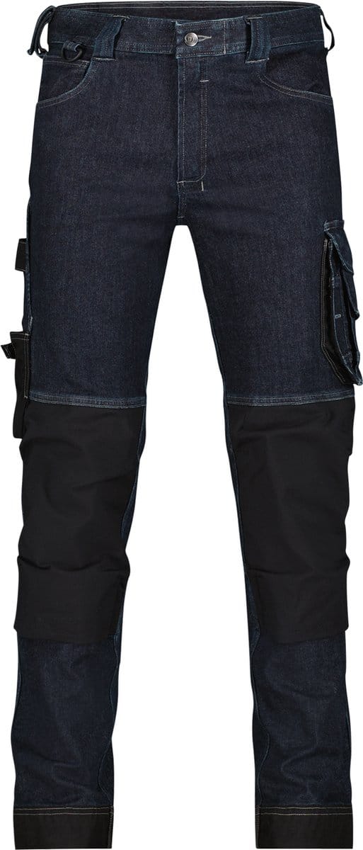 Stretch werkjeans met kniezakken