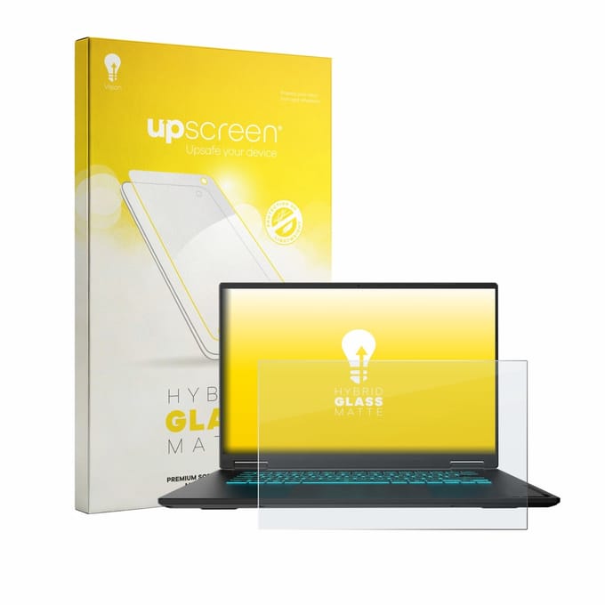 upscreen - Screenprotector voor Gigabyte Gaming A16 GA63H - Folie Beschermfolie Beschermglas matte
