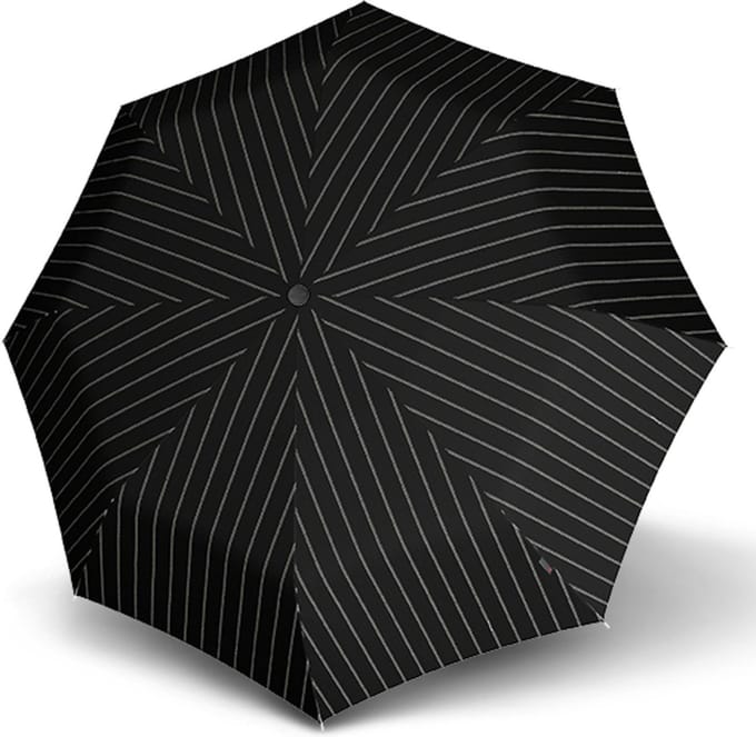 Knirps Paraplu T.200 Medium Duomatic Gatsby Black Zwart Veelkleurig