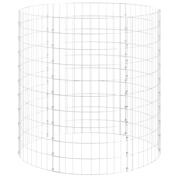 vidaXL Gabion paal rond Ø100x100 cm gegalvaniseerd staal