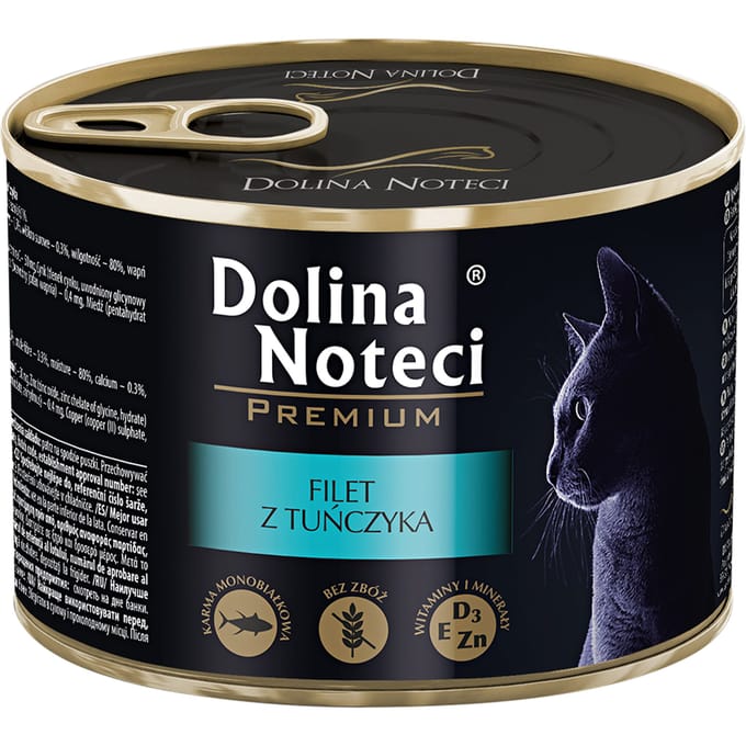 24 x 185 g Dolina Noteci premium tonijnfilet kat