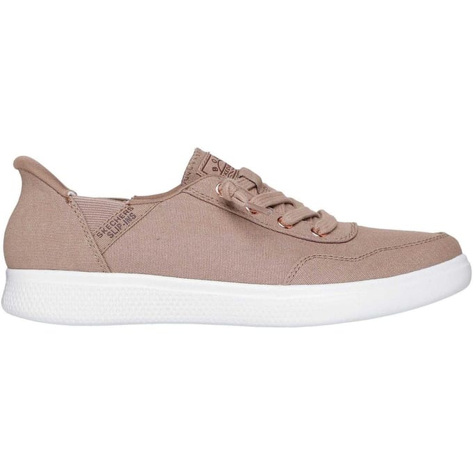 Skechers Dames/Dames Bobs Slip-In Trainers (Tan)