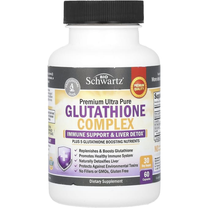 Complexe de Glutathion Ultra Pur Premium, 60 Gélules