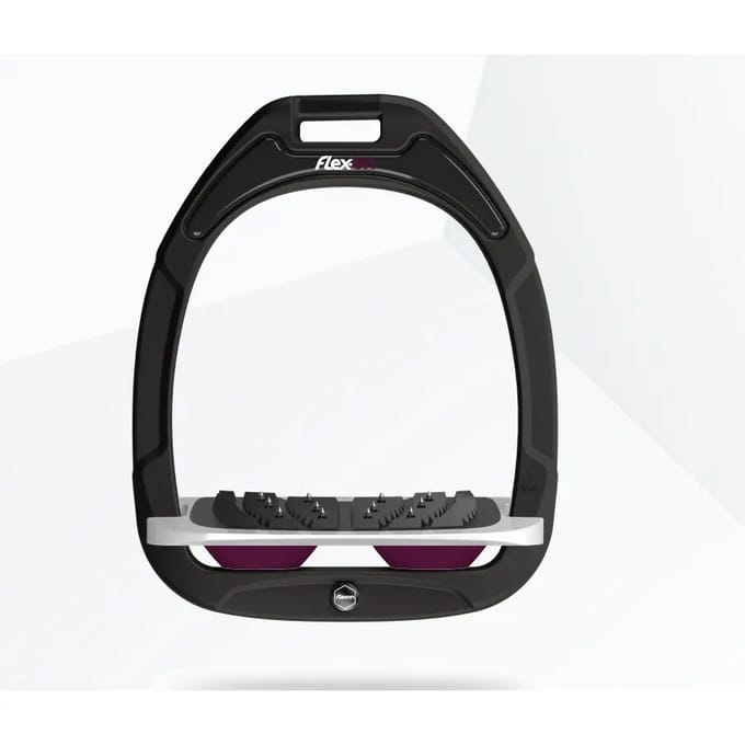 Ultra Grip Vergrijsd/Grijs/Paars Ingeschakelde stijgbeugels Flex-On Green Composite