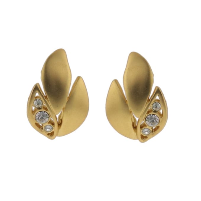 Behave - Oorstekers - Verenmotief met steentjes - boho chic - 3,2 cm