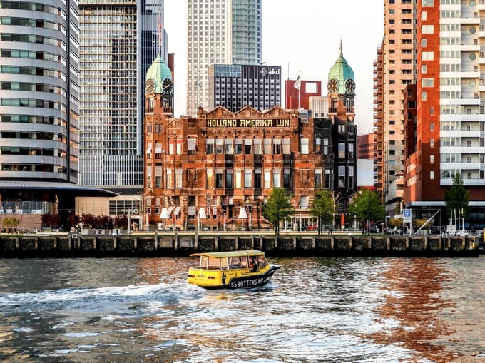 Schilderij  Hotel New York Rotterdam |  70 x 52 cm | PosterGuru.nl