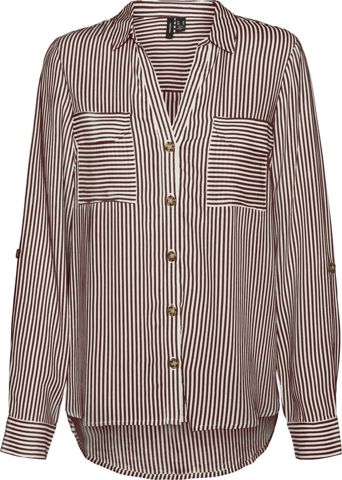VERO MODA - VMBUMPY L/S SHIRT NEW WVN NOOS - Dames - Blouses
