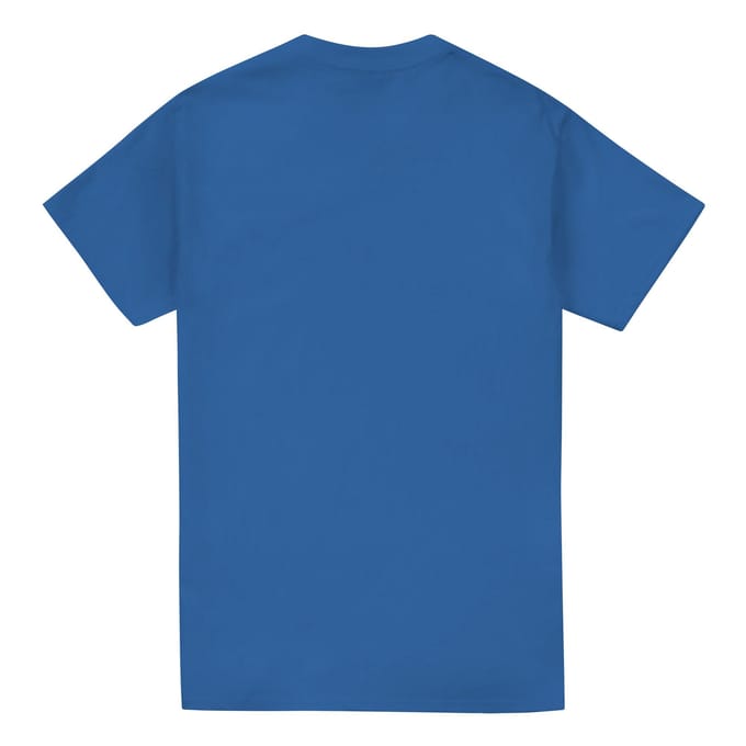 Superman Heren T-shirt met reliëflogo (Koningsblauw)