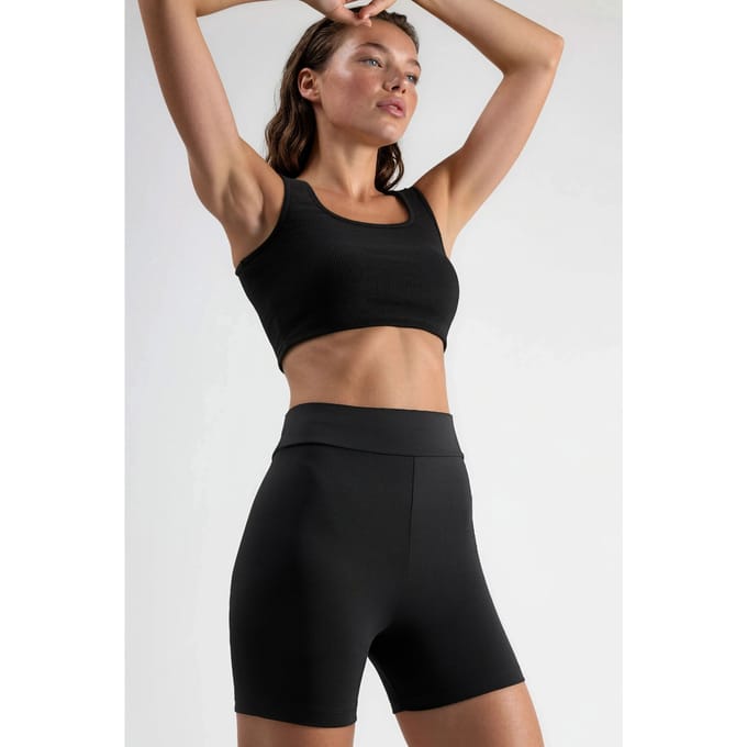 Hooggetailleerde Fietsshorts