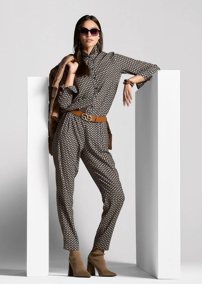 MADELEINE Gedessineerde Blouse Blouse