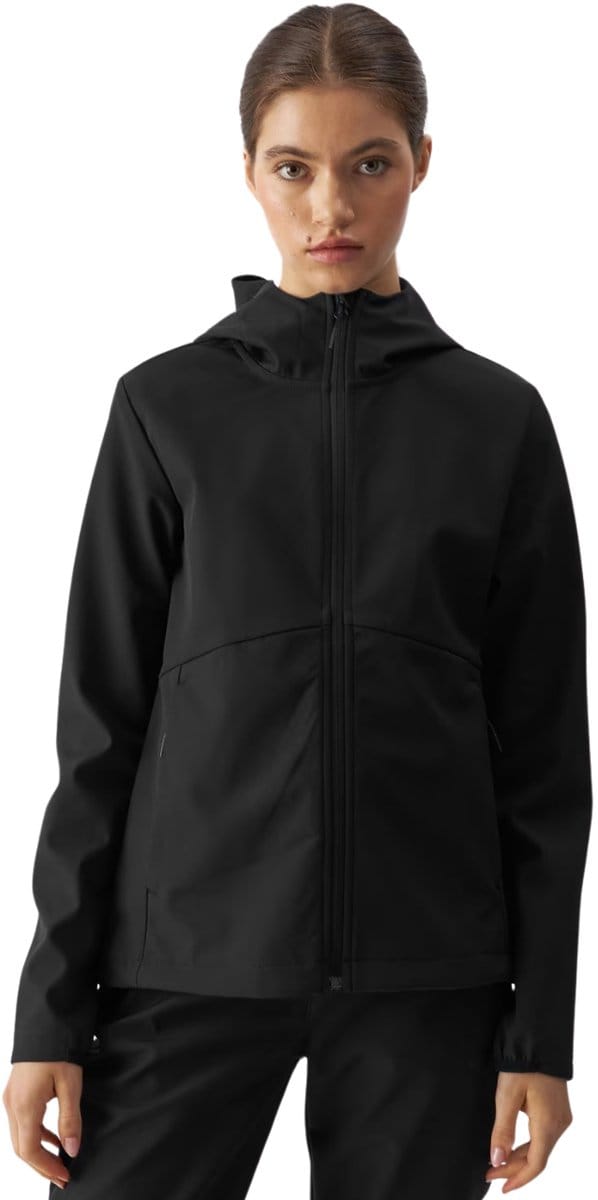 4F Jas Dames softshell Zwart - Maat S