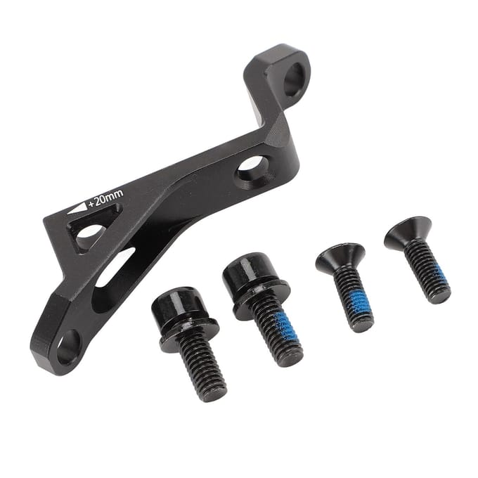Schijfremadapter Flat Mount naar Post Mount Aluminiumlegering 74mm naar 34mm Zwart voor 160 180 Schijven black