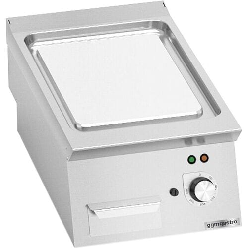 GGM Gastro Elektro Bratplatte - 4,8 kW - Glatt Zilver