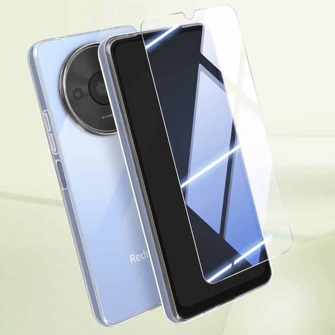 Mayaxess, Beschermingskit voor Xiaomi Redmi A3 Integrale bescherming, Transparant