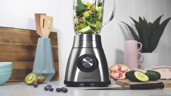 Blender - CECOTEC - Power Black Titanium - 2500 W - 1,8 L - Glazen kan - RVS / Zwart