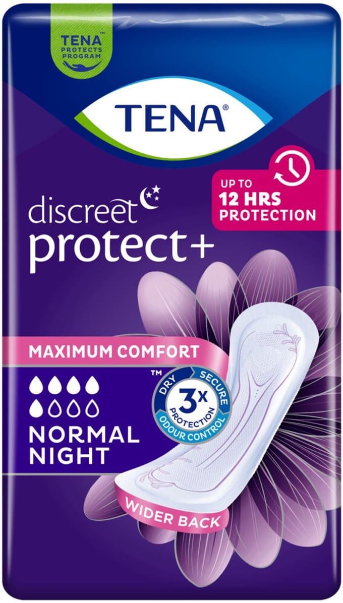 TENA Discreet Normal Night - 3 x 20 stuks - Voordeelverpakking