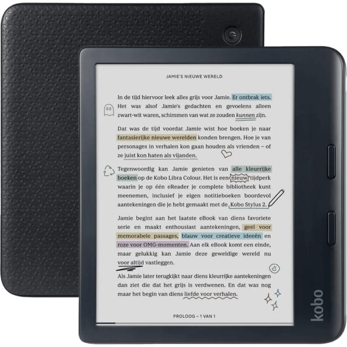 Kobo Libra Colour e-Reader zwart