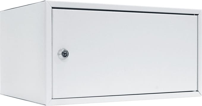 Rottner Meubelkluis Home Case 3 - Cilinderslot - 19x37x26 cm - Staal - Wit