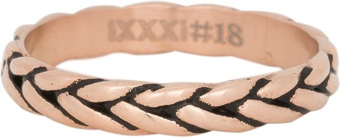 iXXXi Vulring 4mm Wheat Knot Roségoudkleurig - maat 20