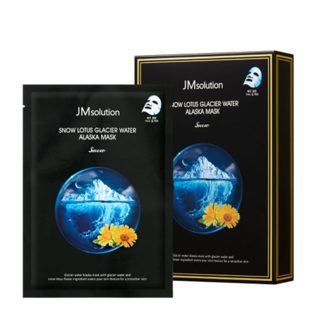 JM SOLUTION - Snow Lotus Glacier Water Alaska Mask Snow - 10stukken
