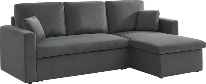 sweeek - Corduroy hoekslaapbank, ida, 3-zits