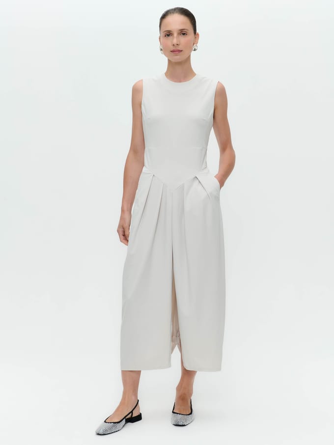 Jacklin stretch technical jersey dress | Sand - Sand / M